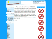 Tablet Screenshot of free-web-animations.com